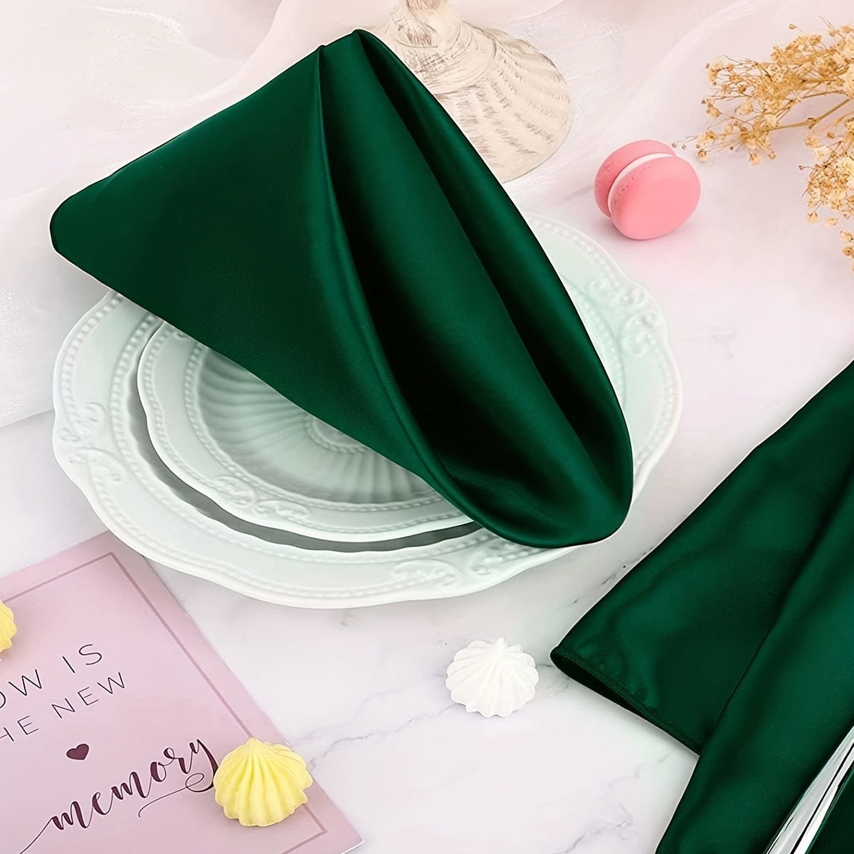 Event Napkins 6pcs, Solid Color Napkins,Table Decor Napkins Luxurious Weddings