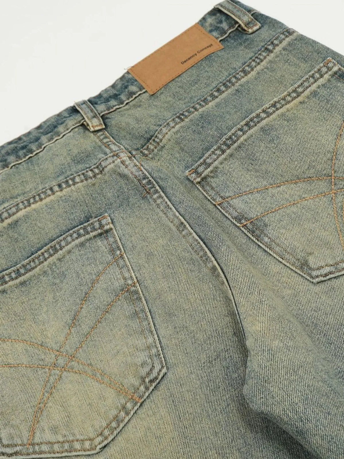 Men's Distressed High-Waist Straight Leg Jeans Jeans Luxurious Weddings