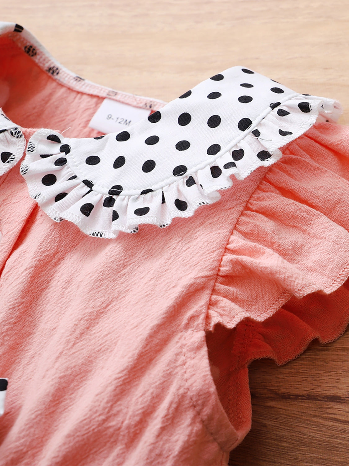 Children's Bow Peter Pan Collar Ruffle Sleeve Dress Girls dress Luxurious Weddings