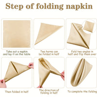 Champagne Napkins - 6pc Set Napkins Luxurious Weddings