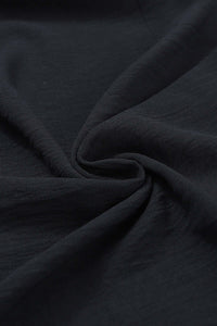 Black Smocked Square Neck Long Sleeve Wide Leg Jumpsuit Bottoms/Jumpsuits & Rompers Luxurious Weddings