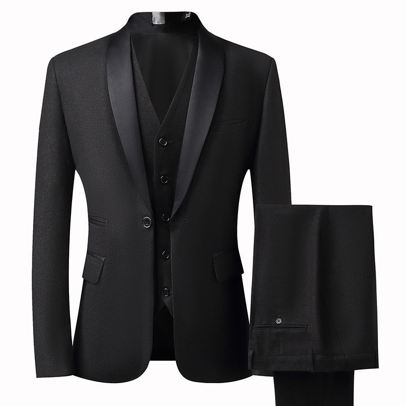 Grooms Suit Set Men's 3Pc Slim Mens Tuxedo Luxurious Weddings
