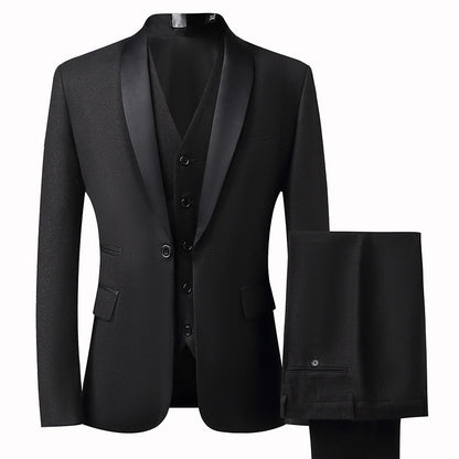 Grooms Suit Set Men's 3Pc Slim Mens Tuxedo Luxurious Weddings