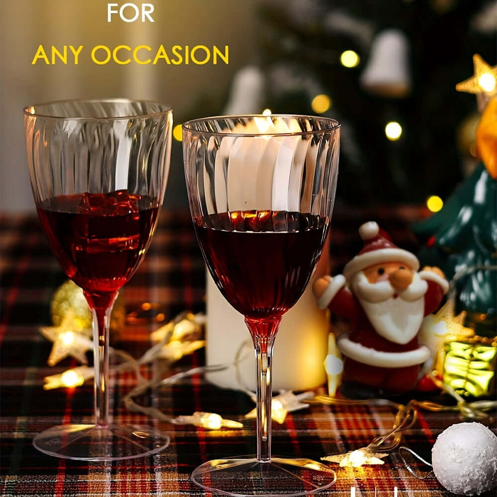 96pcs Clear Plastic Goblets – Perfect for Any Occasion Tableware Luxurious Weddings