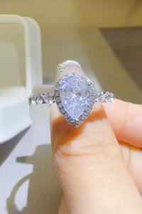 2 Carat Moissanite 925 Sterling Silver Ring Jewelry Luxurious Weddings