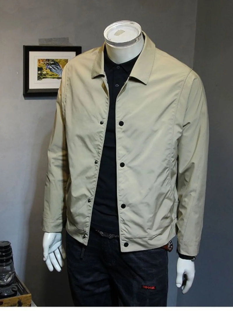 Men's Plus Size Snap Down Long Sleeve Jacket Jacket Luxurious Weddings