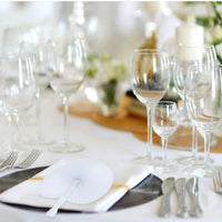 40/80/120pcs Wedding Paper Fan Heart-Shaped Paper Fans Luxurious Weddings