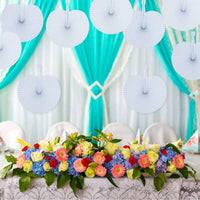 40/80/120pcs Wedding Paper Fan Heart-Shaped Paper Fans Luxurious Weddings