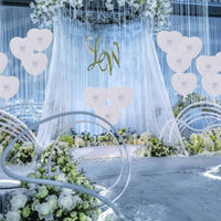 40/80/120pcs Wedding Paper Fan Heart-Shaped Paper Fans Luxurious Weddings
