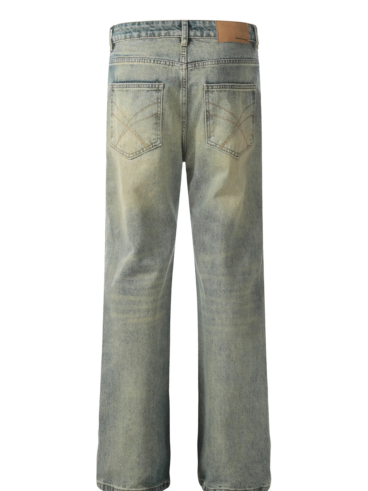 Men's Distressed High-Waist Straight Leg Jeans Jeans Luxurious Weddings