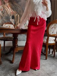 European hip-wrapped jacquard leopard print long skirt Leopard Print Skirt Luxurious Weddings