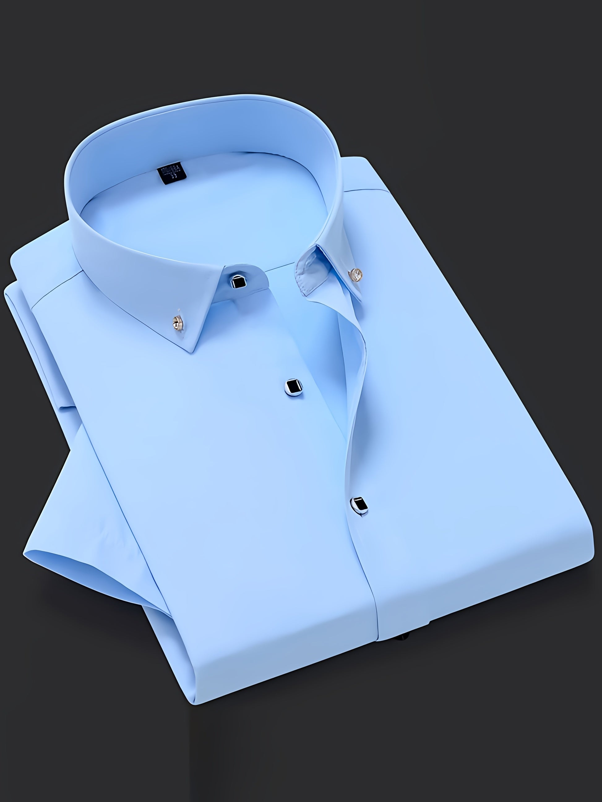 Men's Solid Dress Shirt - Perfect for Any Occasion! Men's Formal Shirts Luxurious Weddings