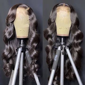 Long Black Lace Front Wig Luxurious Weddings
