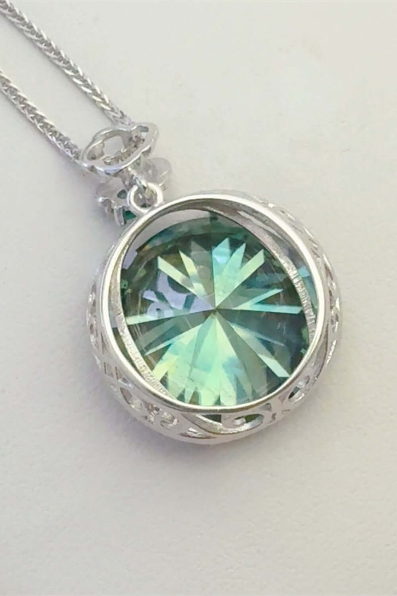 20 Carat Moissanite 925 Sterling Silver Pendant Necklace Necklace Luxurious Weddings