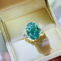 5 Carat Moissanite 925 Sterling Silver Ring Rings Luxurious Weddings