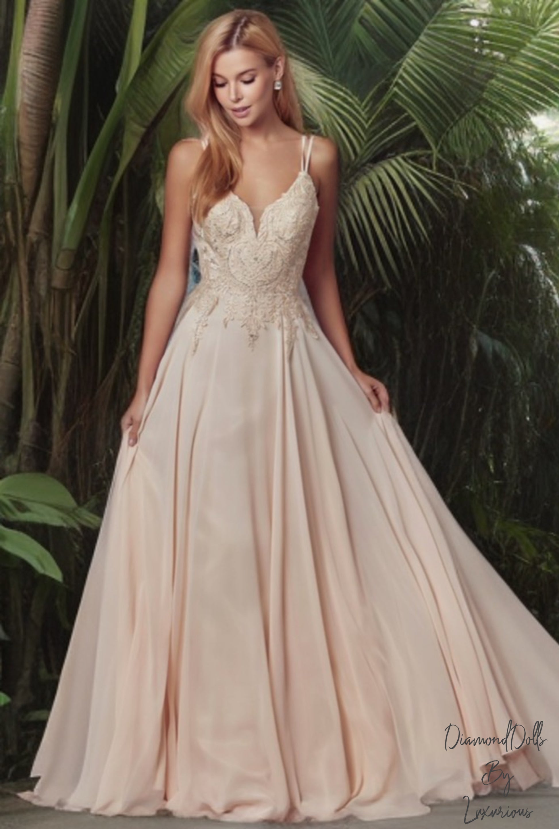 Embroidered Lace Chiffon Prom Dresss Bridesmaid Dresses Luxurious Weddings