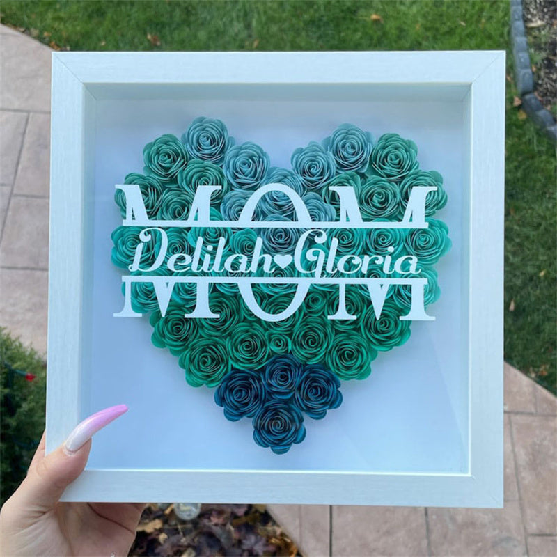 Customised Love Flower Photo Frame Mother's Day Gift Customised Photo Luxurious Weddings