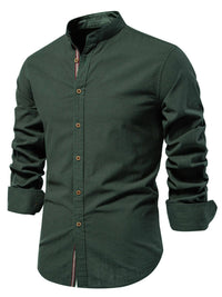Men's Full Size Button Down Embroidered Shirt Plus Size Shirt Luxurious Weddings