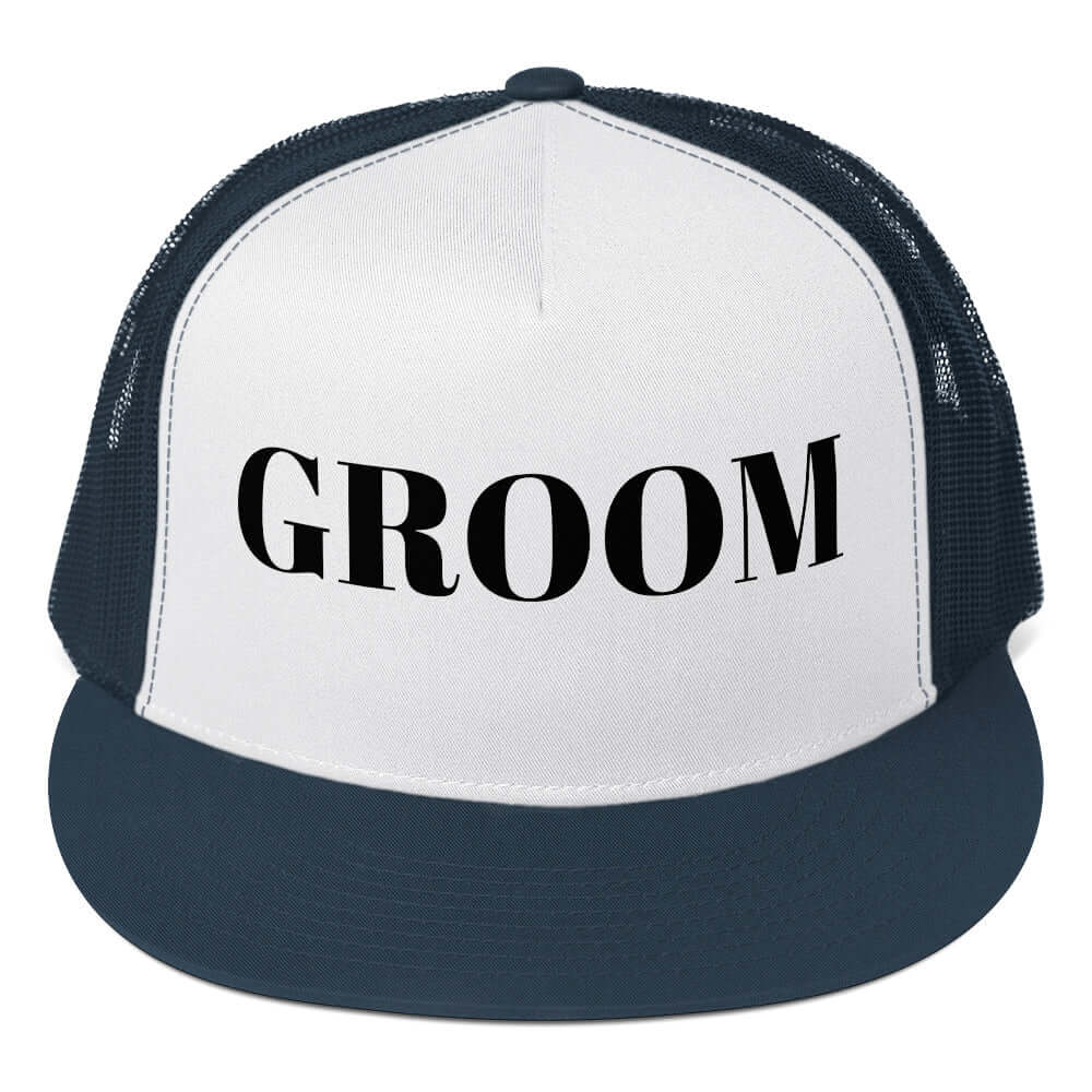 GROOM Trucker Cap Hat Luxurious Weddings