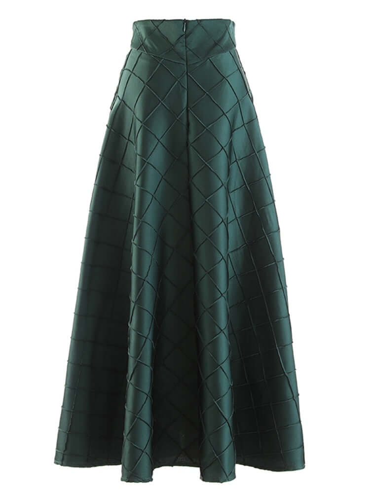 High Waist A Line Solid Minimalist Midi Skirts skirt Luxurious Weddings