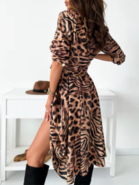Printed Tie Waist Midi Dress Summer dress Luxurious Weddings