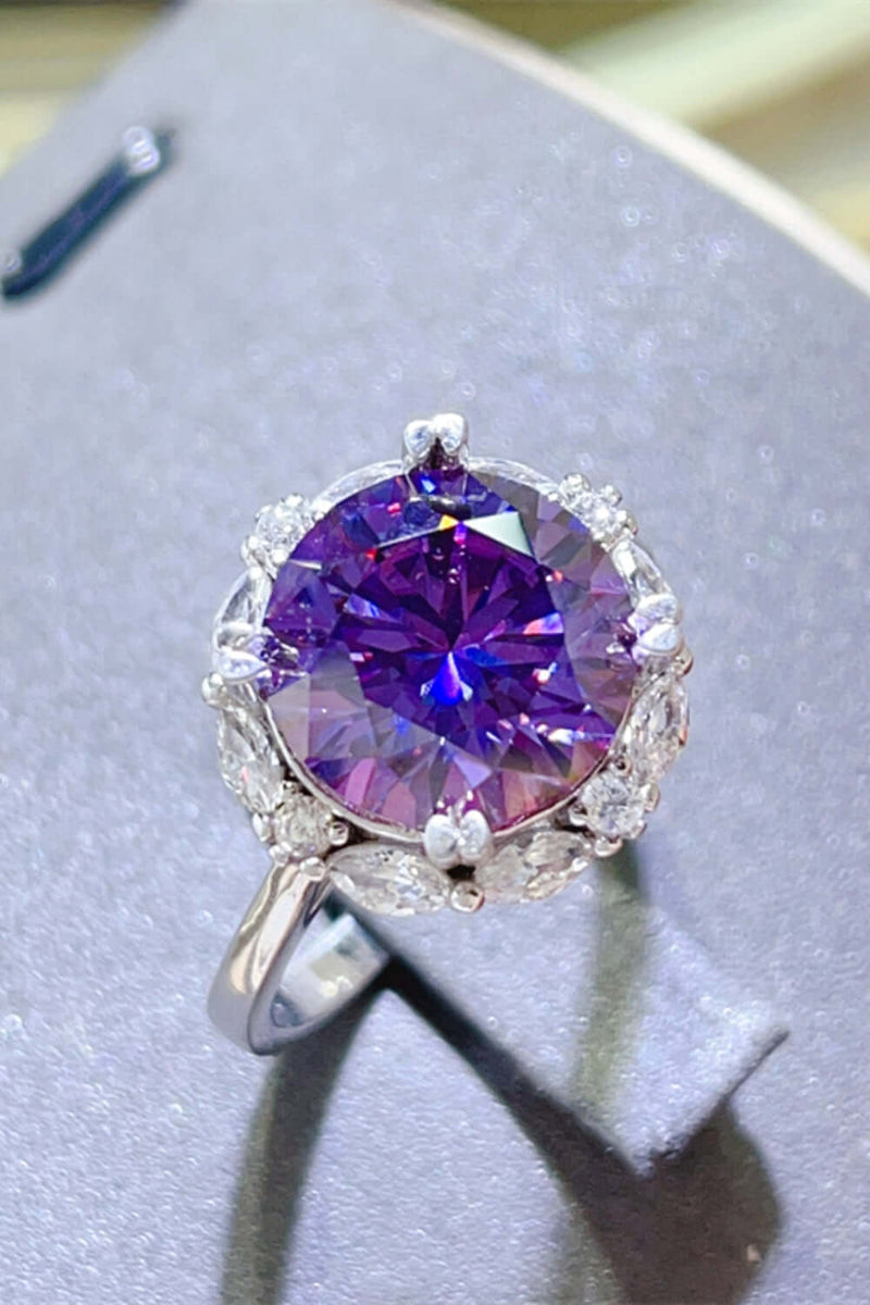 5 Carat Moissanite 925 Sterling Silver Ring rings Luxurious Weddings