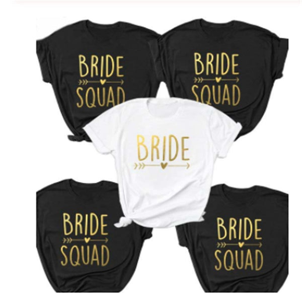 Gold T-shirt bride Luxurious Weddings