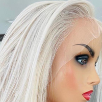 Women's Fiber Front Lace Wig Straight Hair Lace Front Wig Luxurious Weddings