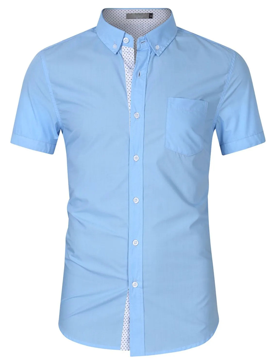 Men's Button Up Short Sleeve Shirt - Black Shirt Luxurious Weddings