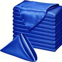 Coloured Satin Napkins - Set of 10 Napkins Luxurious Weddings