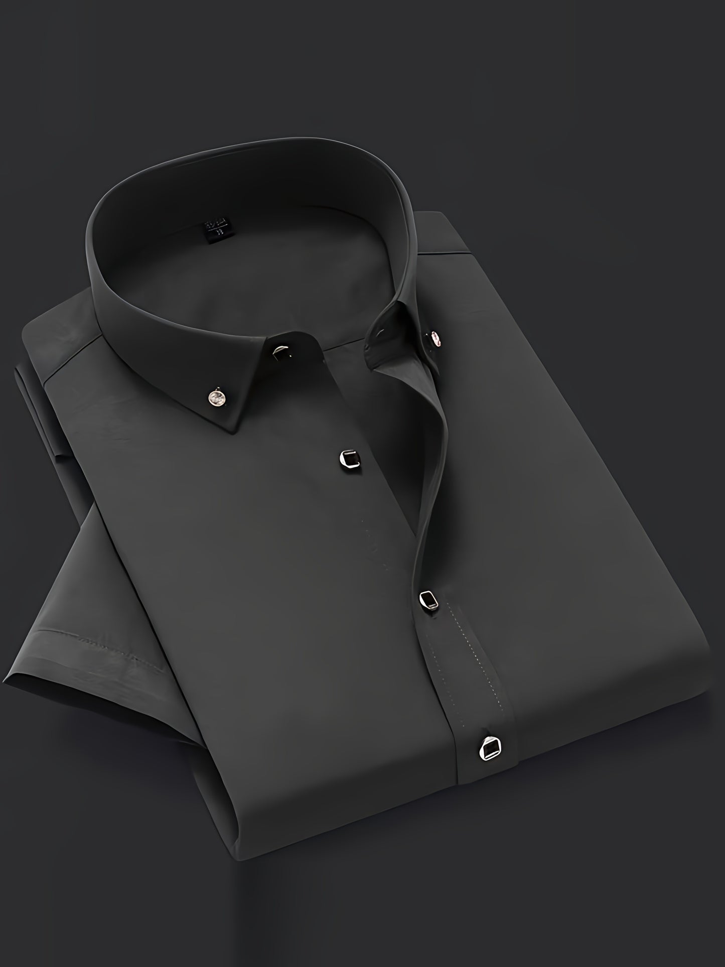 Men's Solid Dress Shirt - Perfect for Any Occasion! Men's Formal Shirts Luxurious Weddings
