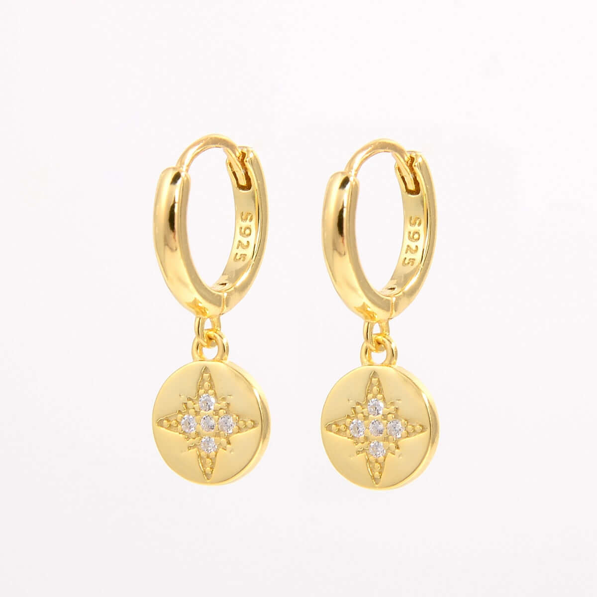 925 Sterling Silver Inlaid Zircon Earrings Earrings Luxurious Weddings