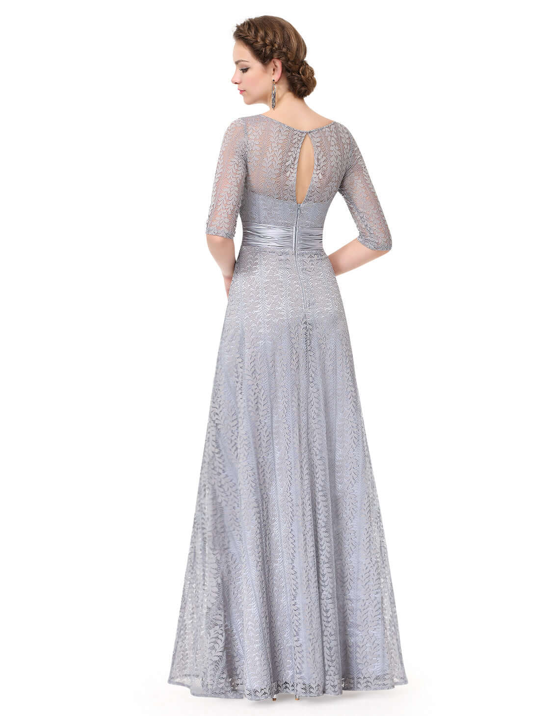 Long Lace Mother Of Bride Formal Evening Dress mother of the bride Luxurious Weddings