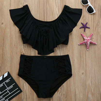 Black Plus Size 2PC Swimwear Swimwear Luxurious Weddings