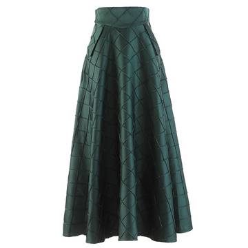 High Waist A Line Solid Minimalist Midi Skirts skirt Luxurious Weddings