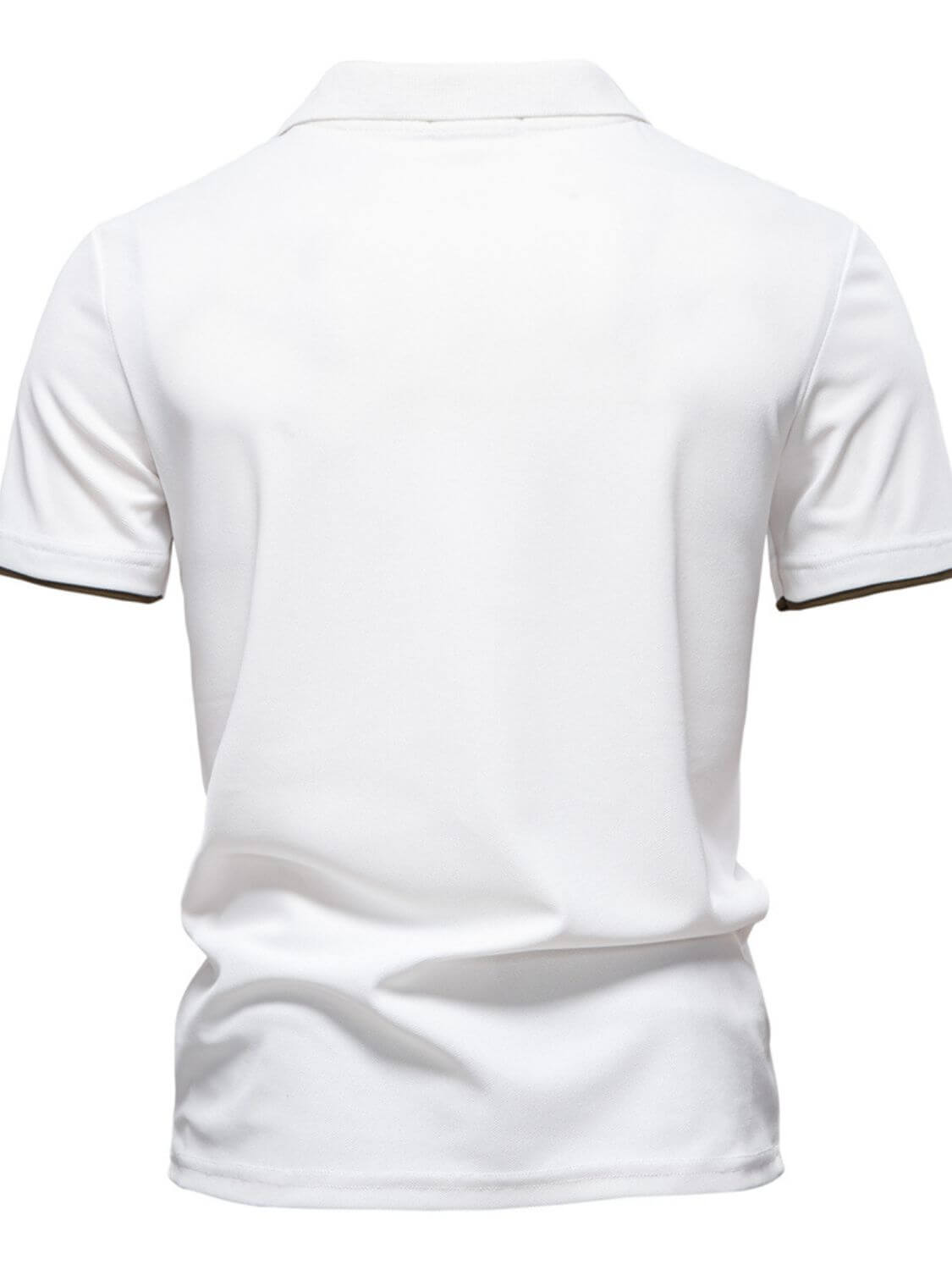 Men's Giraffe Embroidered Collared Neck Contrast Polo Men's Polos Luxurious Weddings