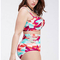 2pc Plus Size Retro Bikini swimwear Luxurious Weddings