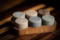The Connoisseur's Set - Whiskey Stones & Crystal Nosing Tasting Glass whisky stones gift set Luxurious Weddings