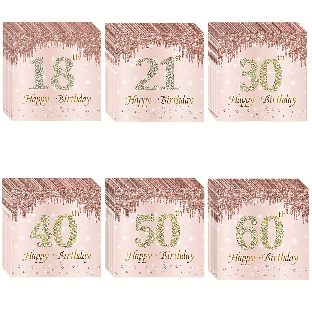 Stylish Golden Rose Napkins Napkins Luxurious Weddings