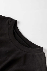 Black Sequin Puff Sleeve Shift Mini Dress. Dresses/Mini Dresses Luxurious Weddings