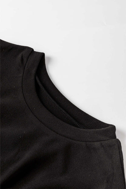Black Sequin Puff Sleeve Shift Mini Dress. Dresses/Mini Dresses Luxurious Weddings