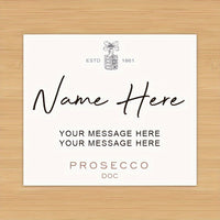 Personalized Prosecco Wine Label Wine Labels Luxurious Weddings