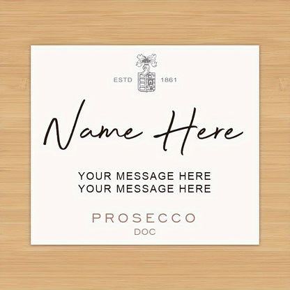 Personalized Prosecco Wine Label Wine Labels Luxurious Weddings