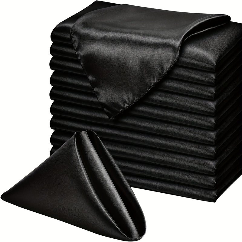 Coloured Satin Napkins - Set of 10 Napkins Luxurious Weddings