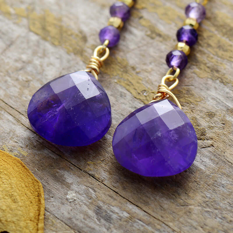 Natural Stone Bead Shape Earrings Earrings Luxurious Weddings