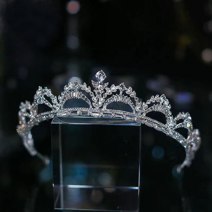 Crystal Princess Birthday Crown Bride Tiaras Luxurious Weddings