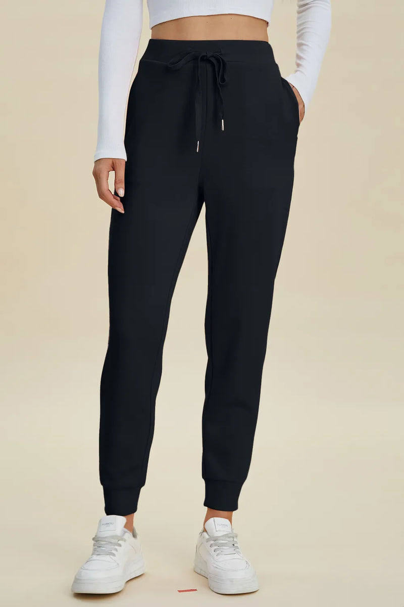 Basic Bae Full Size Air Scuba Drawstring High Waist Joggers Joggers Luxurious Weddings