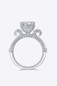 Adored 1 Carat Moissanite 925 Sterling Silver Ring Luxurious Weddings