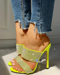 Women's rhinestone high heel sandals Sandals Luxurious Weddings