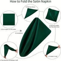 Event Napkins 6pcs, Solid Color Napkins,Table Decor Napkins Luxurious Weddings